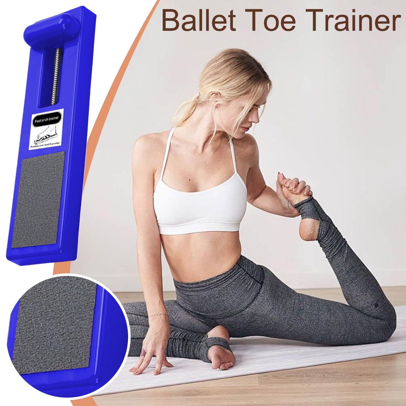 Calcio Arch Trainer, allenatore del piede per ballerini Kit di formazione | Allenatore di forza delle dita dei piedi, supporto per strumento di condizionamento della danza, leggero e portatile per