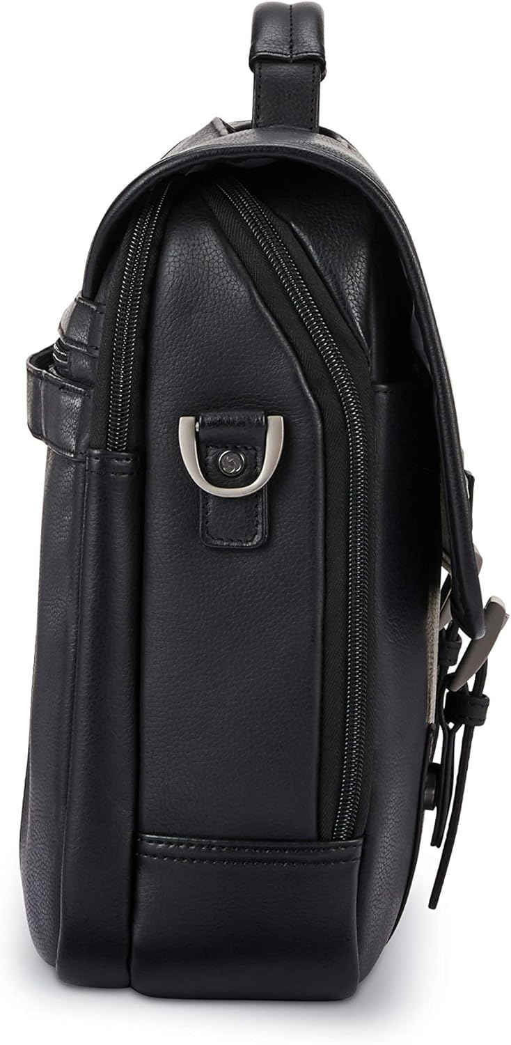 Miniatura 3 de Samsonite Flapover de cuero clásico Solapa clásica de cuero