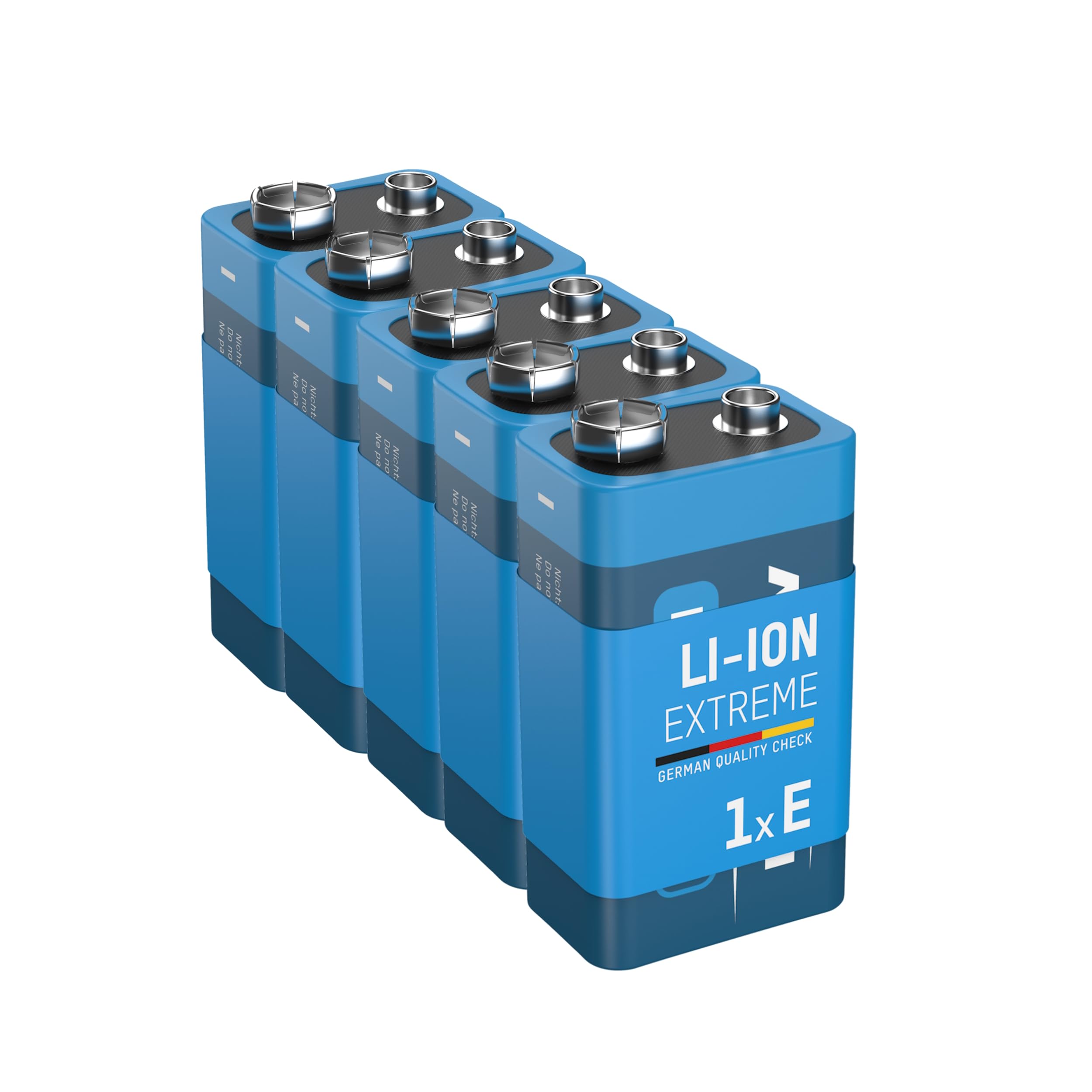 Batteria Ricaricabile Li-ion 9V 850mAh per Sistema di Allarme Multimetro Rilevatore di Fumo Microfono Controller per Videogiochi e Giocattoli