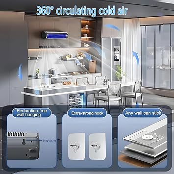 Portable Air Conditioner Mini Aire Acondicionado Portatil Desktop Portable Tower Cooling Fan Air Conditioner - 3 Speeds USB charging Air Cooler for Room Office Car Camping