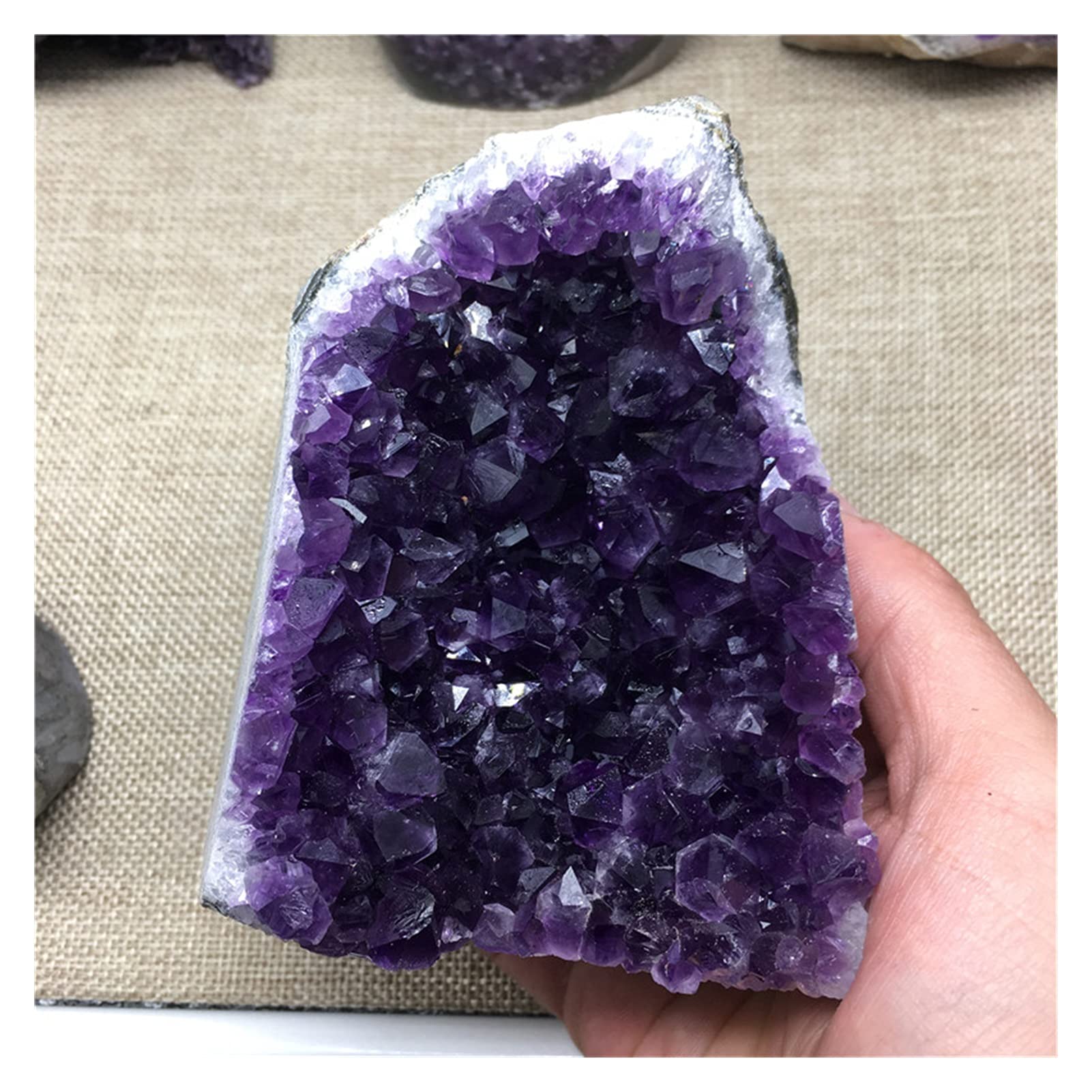 Amethyst Rohstein Natürlicher Uruguay Traum Amethyst Quarz Kristall Cluster Probe Heilung 1 stück (Color : 500-600g)