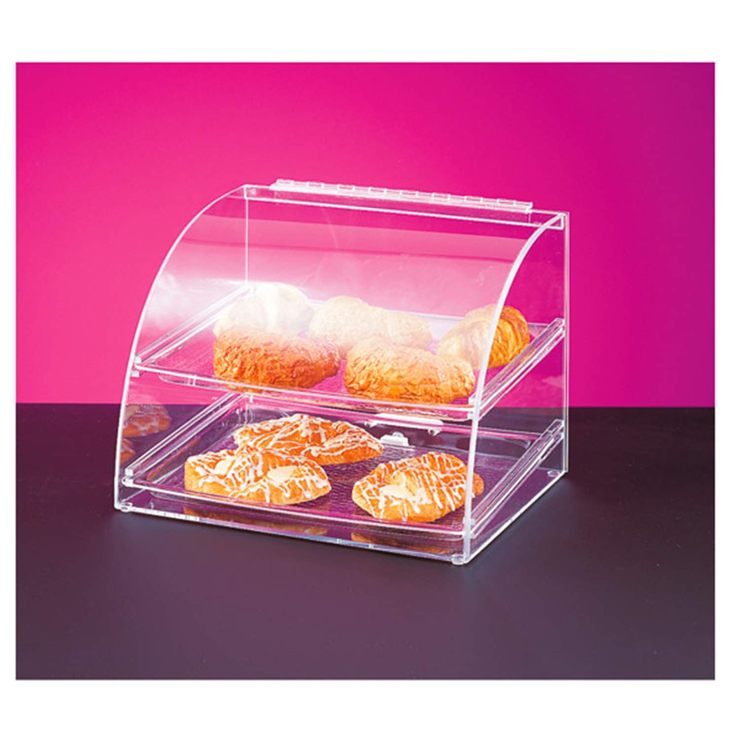 Garcia de Pou cake display curvo 2 livelli, in acrilico, 40 x 38 x 41 cm