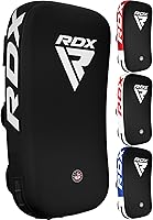 RDX Curved Muay Thai Kick Pads - Maya Hide Leather Thai Pads for MMA, Kickboxing, Karate, Taekwondo Training Strikes