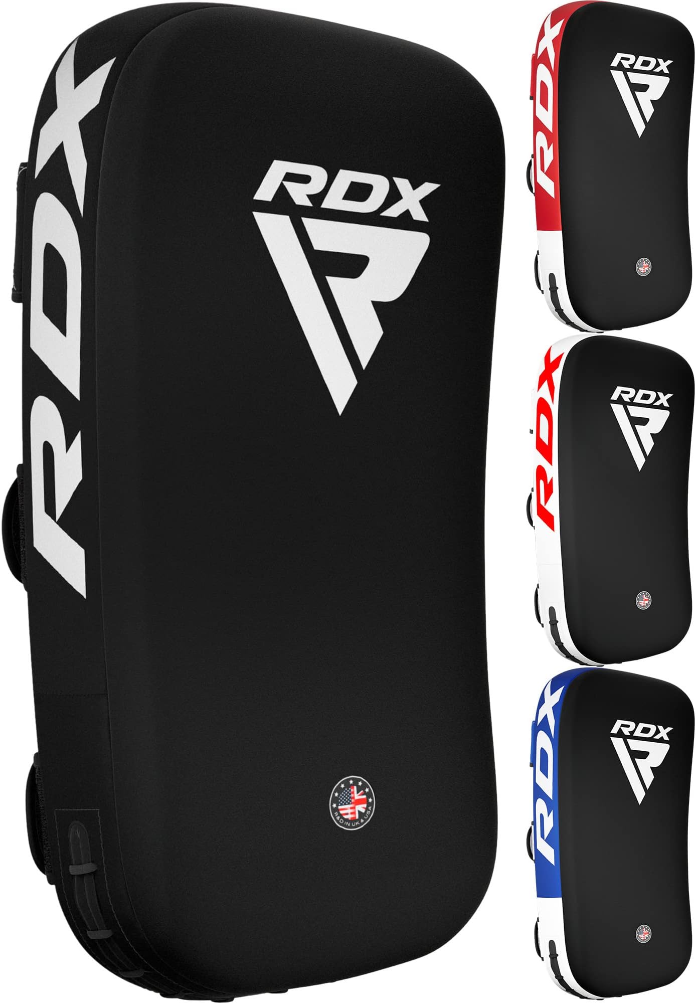 RDX Muay Thai Pad for Training,Curved Kickboxing kicking strike Shield,Coaching Kick Boxing, MMA, Martial Arts, Karate, Taekwondo, Punching, Foot, Knee and Elbow Target (One Pad Only)