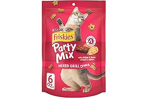 Purina Friskies Cat Treats, Party Mix Mixed Grill Crunch