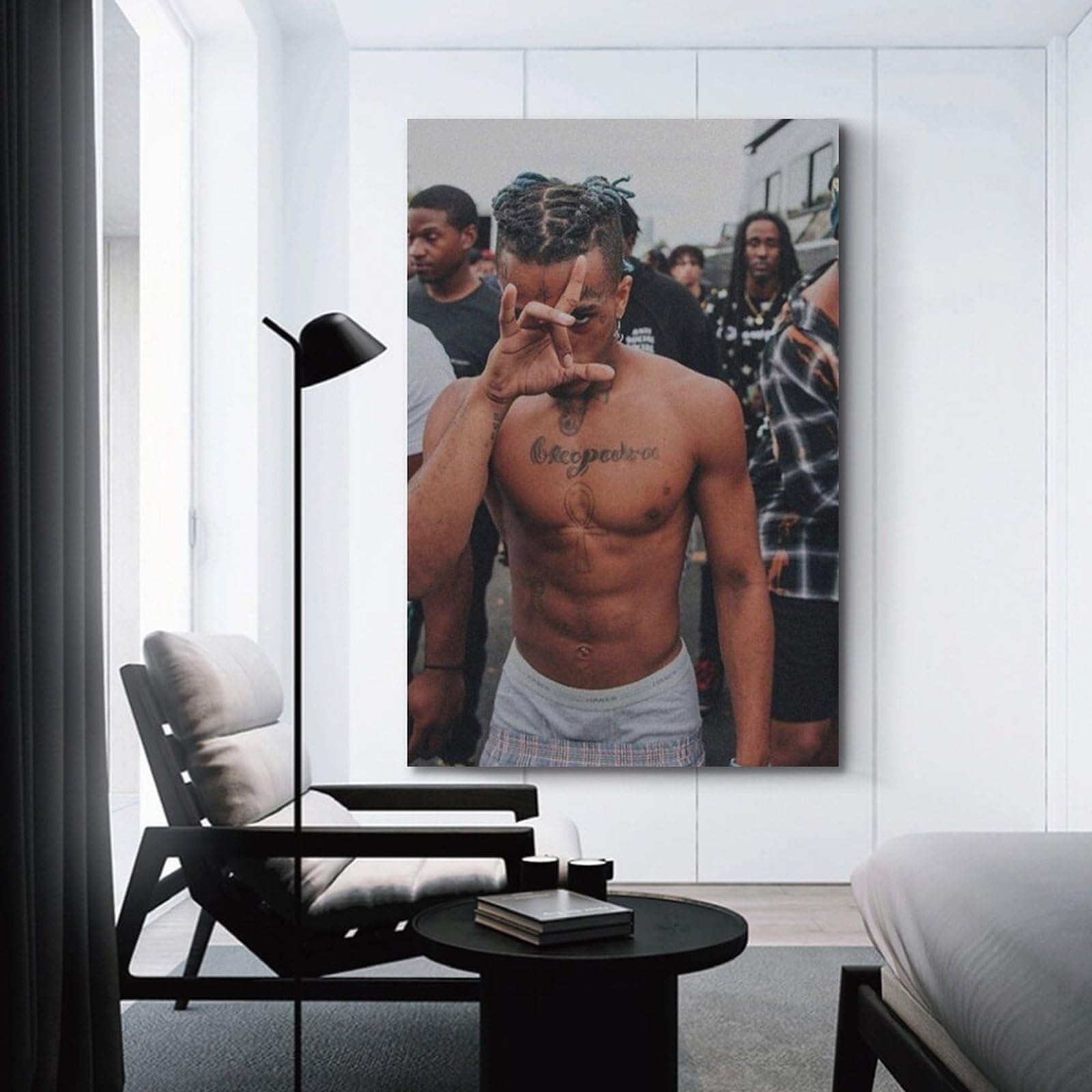 Poster Su Tela Xxxtentacion 40x60 Cm - Quadro Artistico Per Arredo Camera, Senza Cornice