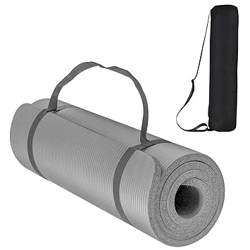 VOZICA Yoga Mat 13mm Extra Thick Light Weight Yoga Mat with Carrying Strap and Bag Fitness Mats for Exercise Gym Workout for Men Women (72