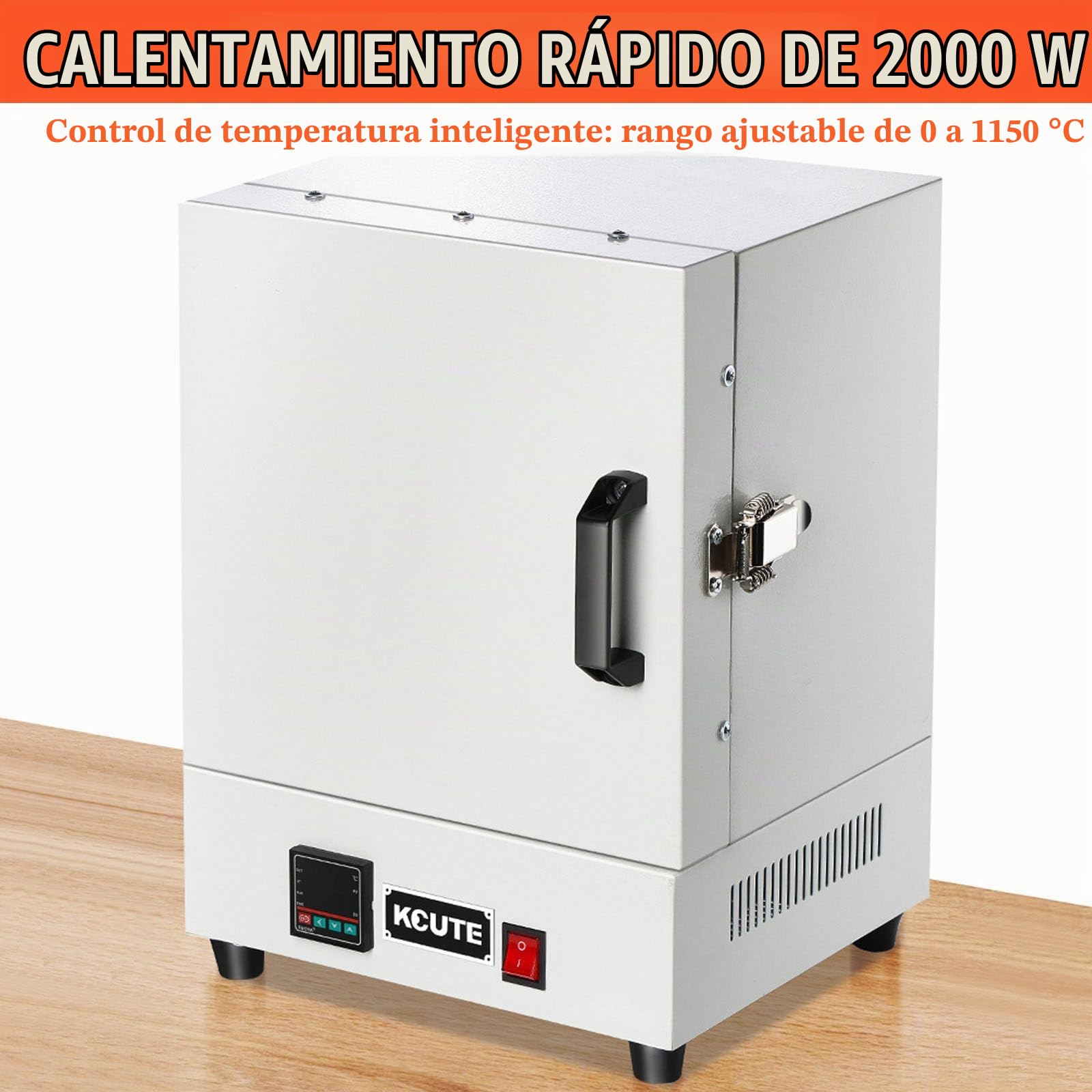 Horno Ceramica para Cerámica/Joyas - Horno Eléctrico para Cerámica 1150°C con Pantalla Digital & Calentamiento 4 Lados - para Estudio Hogar, Pequeñas Series, Desencerado, Recocido