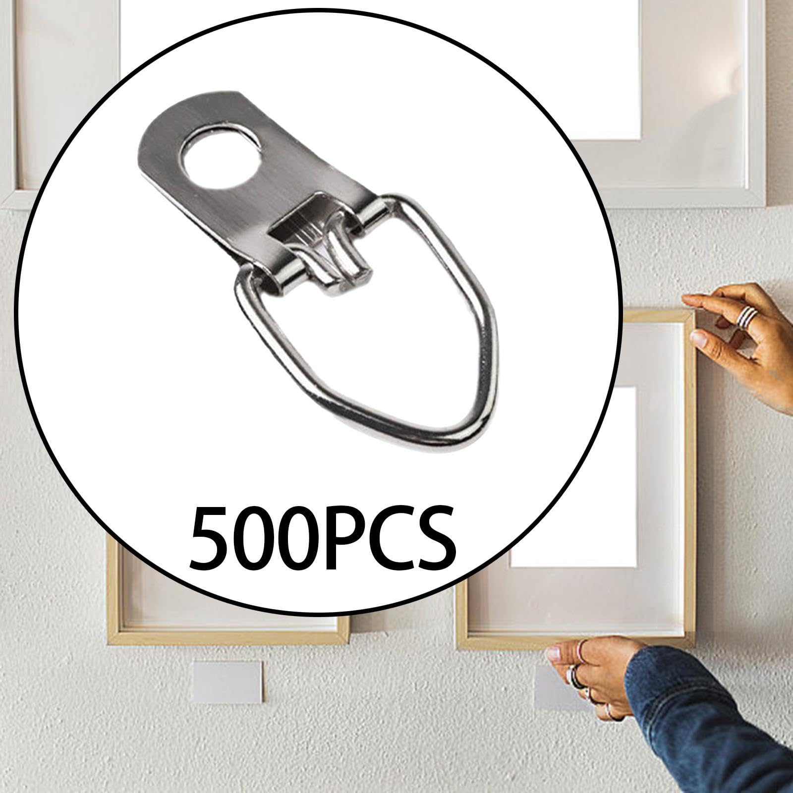 500 Pezzi di Ganci a D per Appendere Quadri, Orologi E Dipinti.