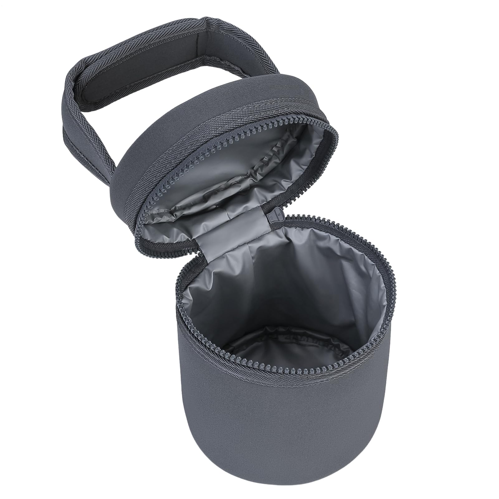Breastmilk Cooler Bag – Diving Cloth + Lining 12.5x15.5cm | Breast Milk Storage Bottle Bag with Detachable Strap | Bottle Cooler Fits 2 Large 8oz Bottles for Travel Outdoor