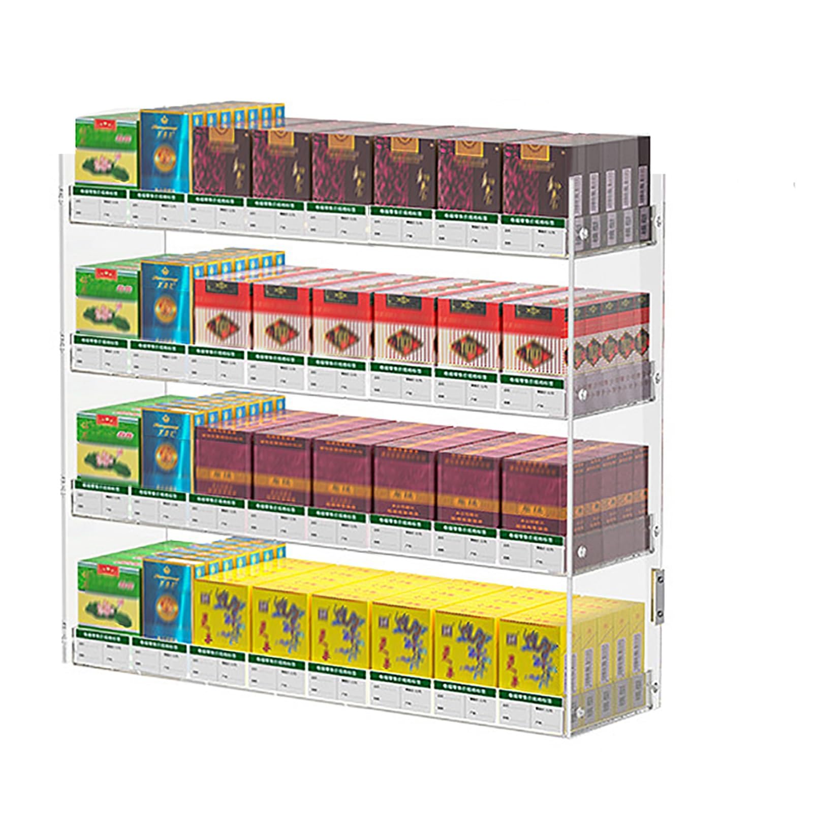 Présentoir à cigarettes acrylique mural, organisateur de comptoir et boîte allumettes 51cm