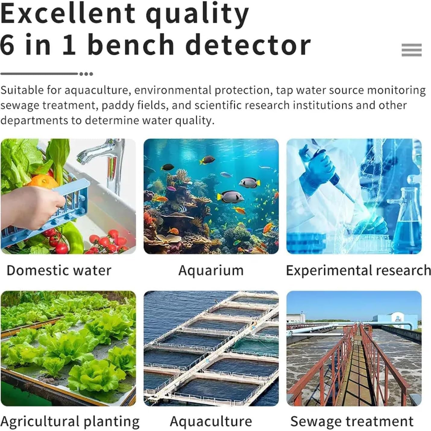 Cyfrowy miernik pH, wielofunkcyjny tester jakości wody do pH, EC, TDS, temperatury, funkcja zapisywania danych do akwarium, laboratorium, rybołówstwa, gospodarstwa rolnego