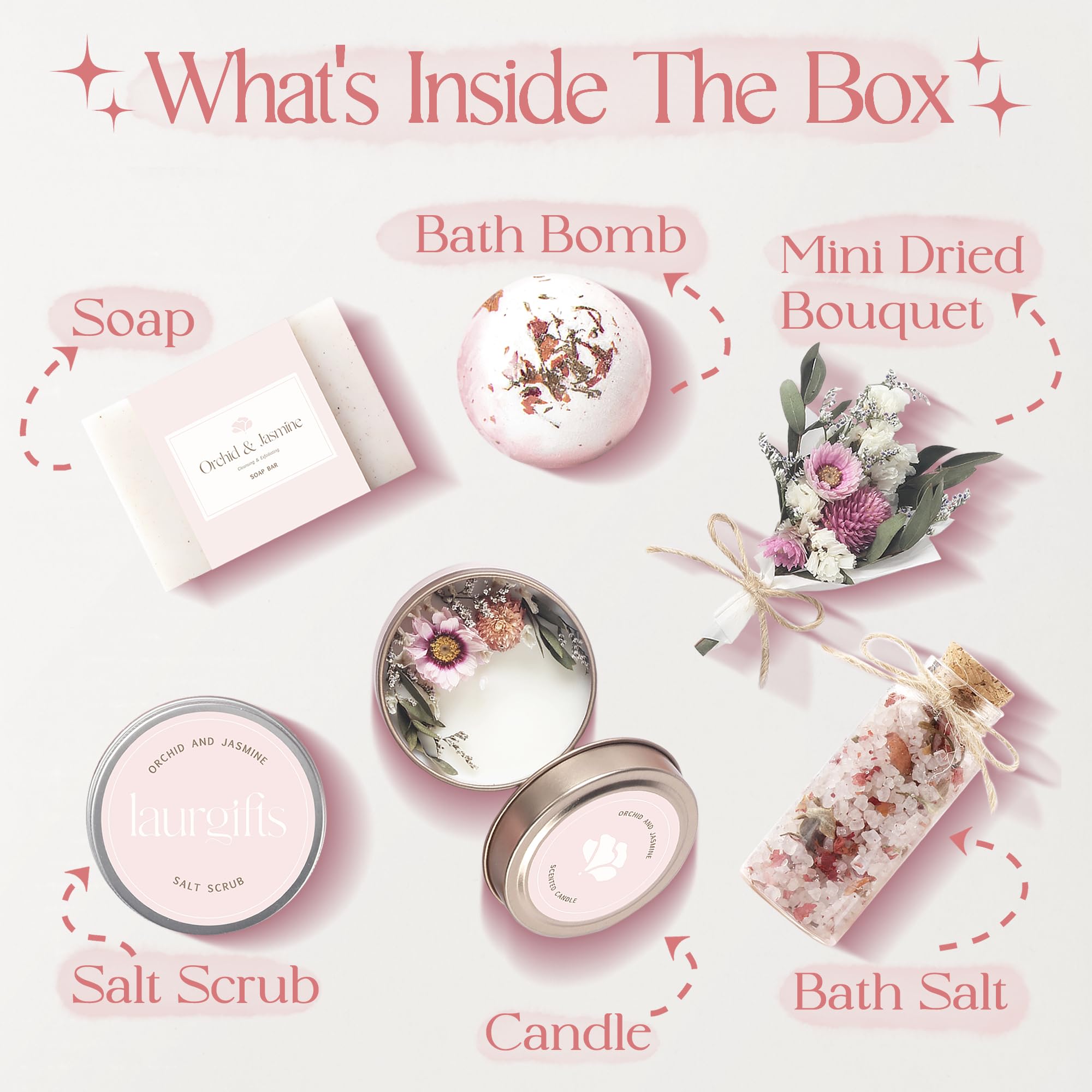 LaurGifts Geburtstagsgeschenk für Frauen, Geschenkset-Box – von holländischen Blumenfeldern inspiriertes Kerzengeschenk für ihre Kollegin, Weihnachtsgeschenkidee