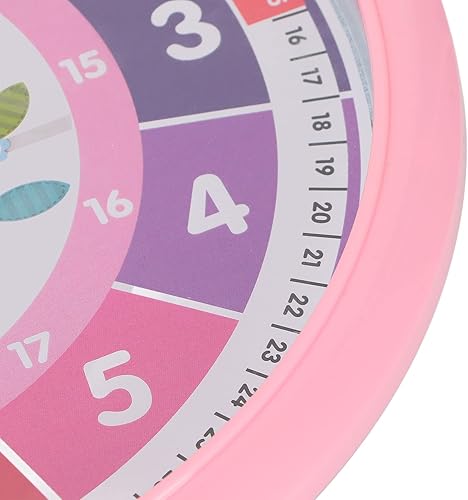 Miniatura 6 de Reloj de aprendizaje para niños, relojes de pared para dormitorios, reloj de enseñanza para decir la hora, decoración de pared de habitación de los
