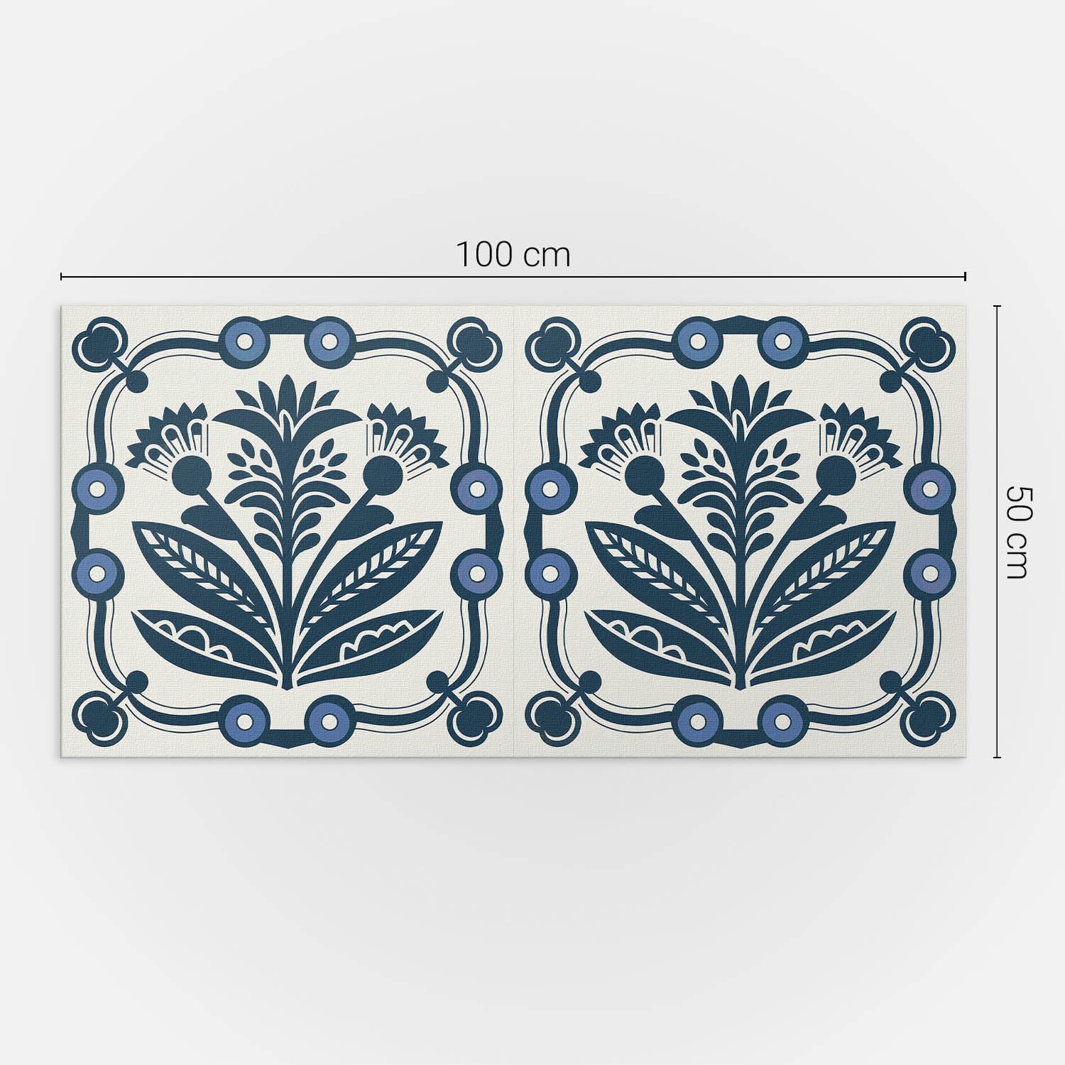 Pannelli Decorativi PVC 100x50 cm Cucina Autoadesivo Fondo Protettivo Facile da Pulire Design Durevole Aspetto Moderno Impermeabile Paraspruzzi - Motivo floreale con foglie