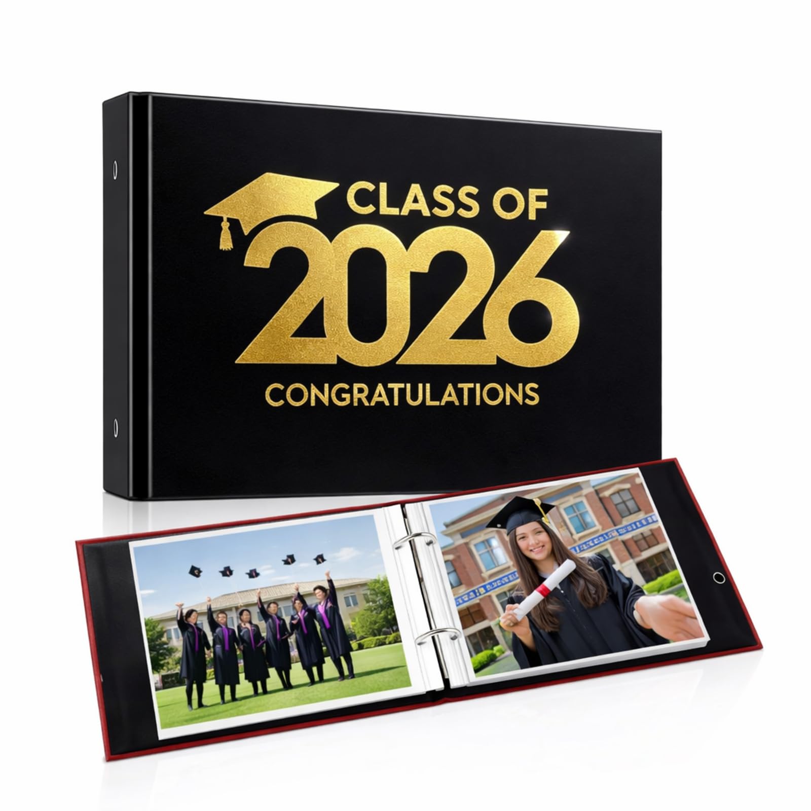 Organiseur de cartes de vœux Spiareal Class of 2026 de 100 pages pour album souvenirs