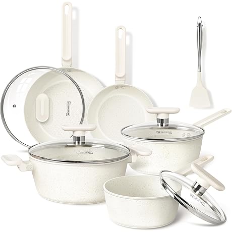 MICHELANGELO Pots and Pans Set: Top-Tier Cookware for Culinary Delights