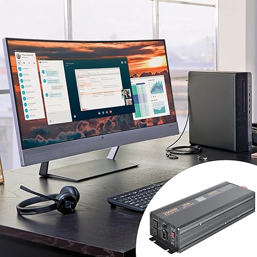 Miniatura 8 de VEVOR Batería de reserva de bomba de sumidero de 2500 W con pantalla LCD, cambia automáticamente a la potencia del inversor asegurando un