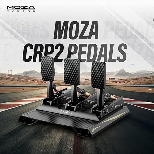 MOZA CRP2 Load Cell Pedals Pressure Sensor Pedal for Sim Racing Driving Video Games - 5