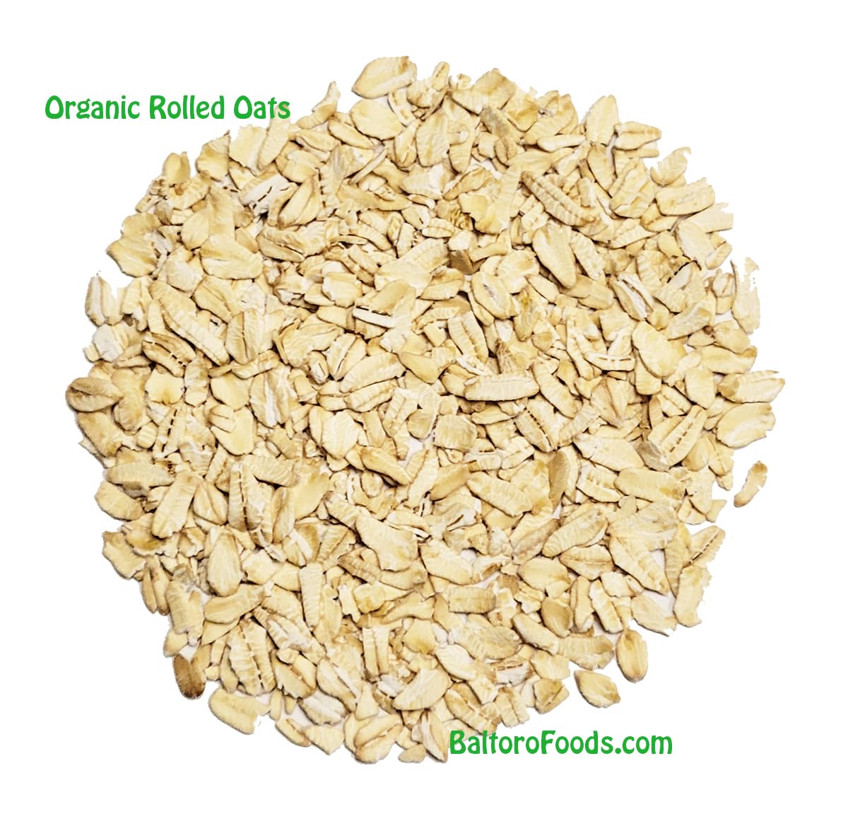 Organic Rolled Oats old fashion gluten free non-GMO, Whole Grain Vegan Bulk (20 LB)