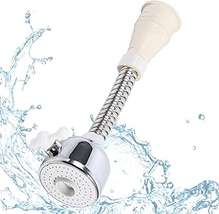 Extensión de Grifo, Alargador Aireador Grifo Cocina Aireador Grifo Giratorio 360°, 2 Modos Adaptador Extensor Grifo Flexible, Boquilla de Grifo Flexible Acople Para Fregadero, Lavabo