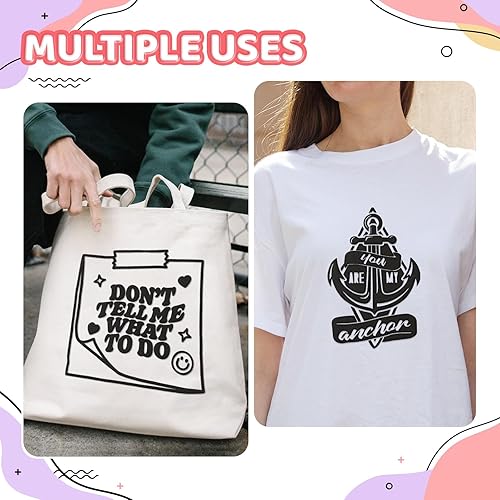 Miniatura 8 de WRAPXPERT Vinilo de transferencia de calor, color verde lima, vinilo para planchar en color verde lima, 10 x 5 pies, vinilo hinchado para camisetas,