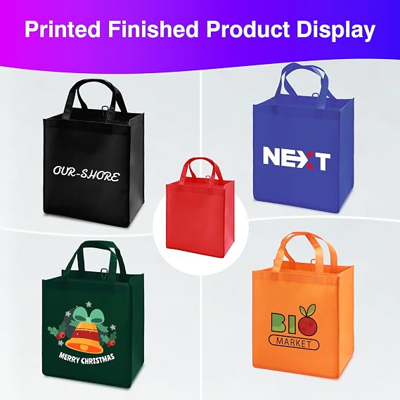 Custom Tote Bags Up to 10000 Pack Bulk, Personalized Reusable Shopping Bags with Logo Text, Customizable Grocery Bags for Promotional Items, Business Travel Branding Activities Mall Fair