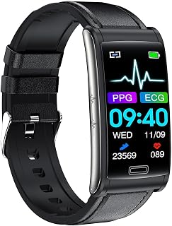 Relógio Açúcar no Sangue | E600 Monitoramento Glicose no Sangue Smartwatch - Monitoramento glicose no sangue multifuncional TFtela cheia 1,47 polegadas não invasivo Aezon