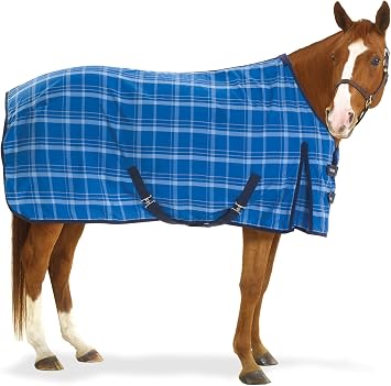 EQ EZ-Care Stable Sheet Plaid 72 Blue Plaid