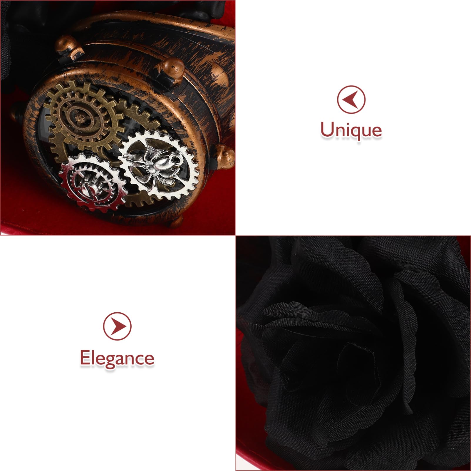 Didiseaon Sombrero de Copa de Halloween con Diseño de Calavera y Gorra de Disfraz Unisex para Fiesta de Cosplay Accesorios de Disfraz Sombrero Steampunk para Hombres y Mujeres