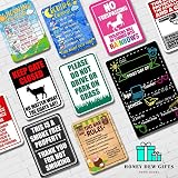 Honey Dew Gifts Ostrzeżenie chronione przez Bullmastiff 25 x 30 cm 'Beware of Dog' metalowy aluminiowy znak blaszany - znak 'Beware of Dog' na ogrodzenie