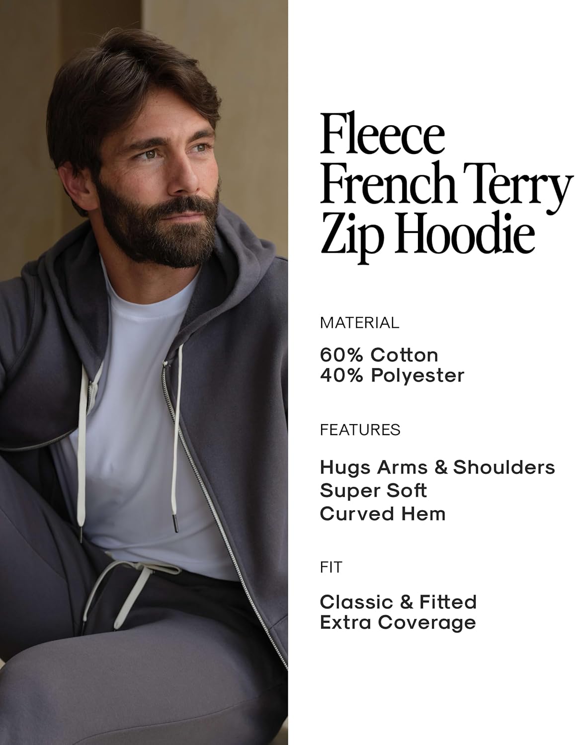 True Classic Hoodies for Men - Active Mens Hoodies, Soft Fleece Pullover & Zip-Up Men's Hoodie, Novelty Sweatshirts for Men - Image 8