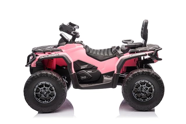 Foto 4 de 8 de FINOOS Quad Eléctrico para Niños 2 Plazas 24V, Can-Am Outlander, Coche Eléctrico para Niños, 4x4, Luces LED