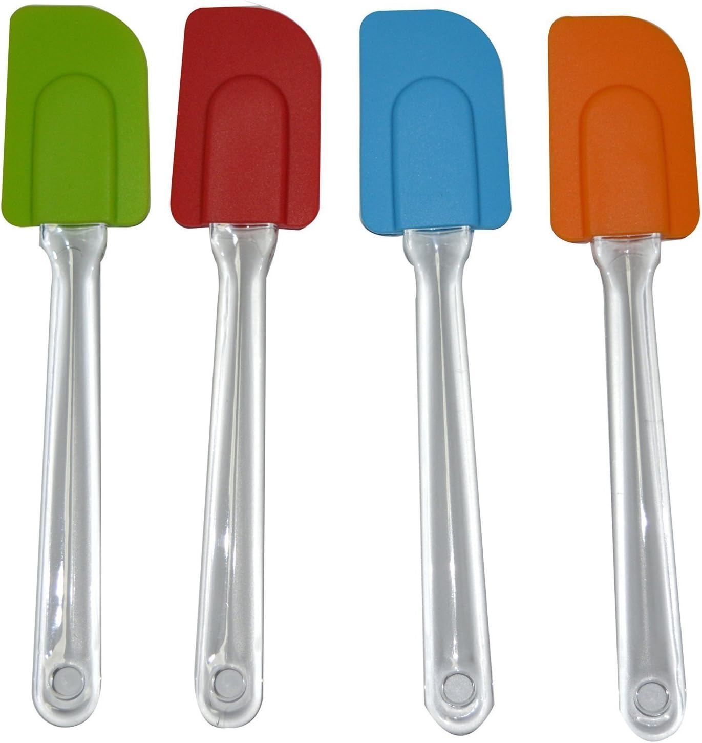 Ioven Silicone Spatulas 10 Inch (Set of 4) Durable, Attractive
