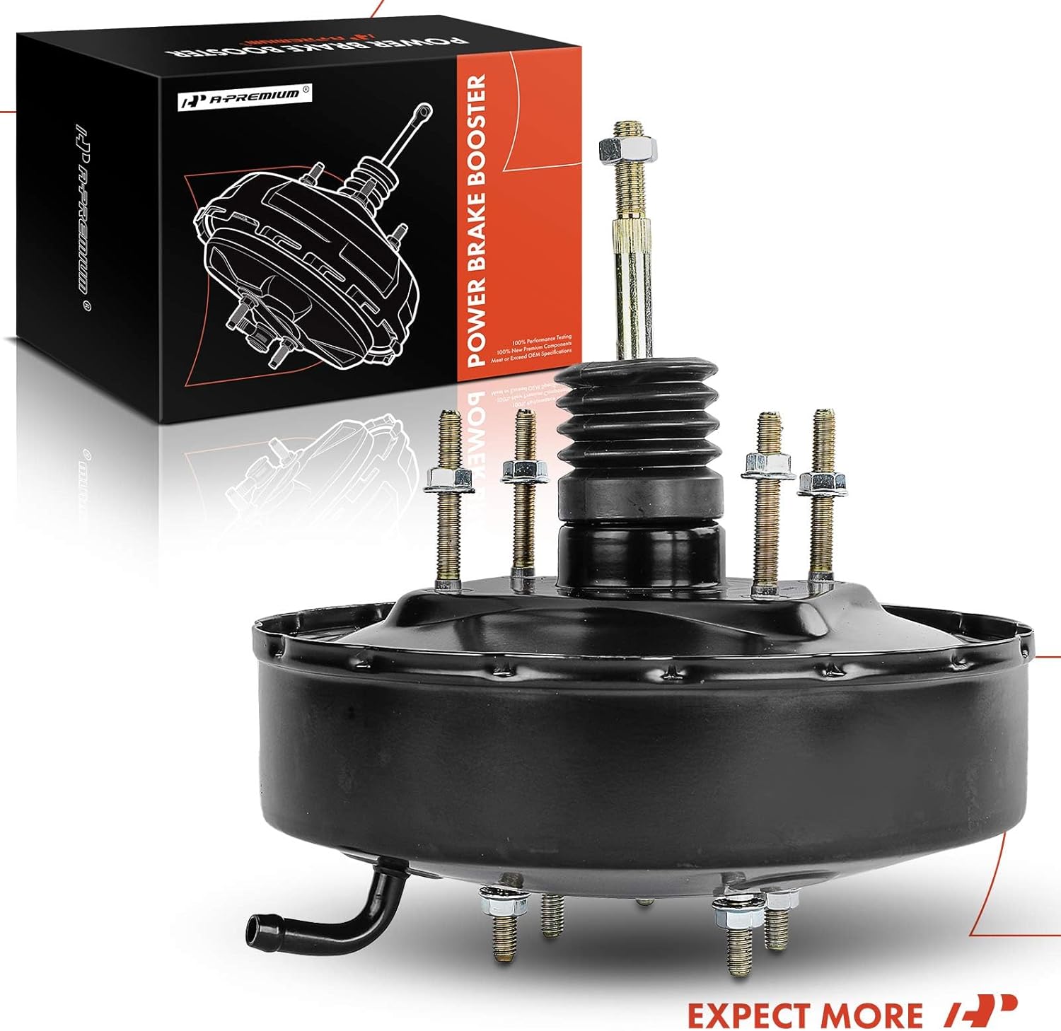 A-Premium Vacuum Power Brake Booster Compatible with Toyota Pickup 1984/1986-1988 2.4L 3.0L, RWD, Without Master Cylinder