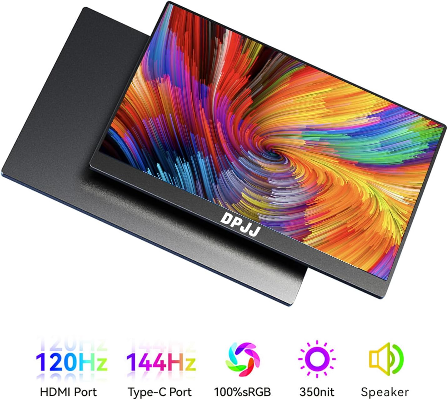 16" 2K 120Hz Portable Gaming Monitor, 2560x1600 QHD 400 Nits IPS Screen with Smart Cover, VESA Mountable, HDR FreeSync Eye Care External Display for Laptop PC Mac Phone PS5 Xbox - Image 3