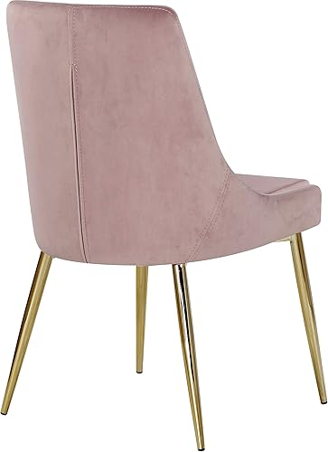 Miniatura 18 de Meridian Furniture Karina Collection Modern - Silla de comedor contemporánea tapizada de terciopelo con patas de metal resistentes. Gris,Negro