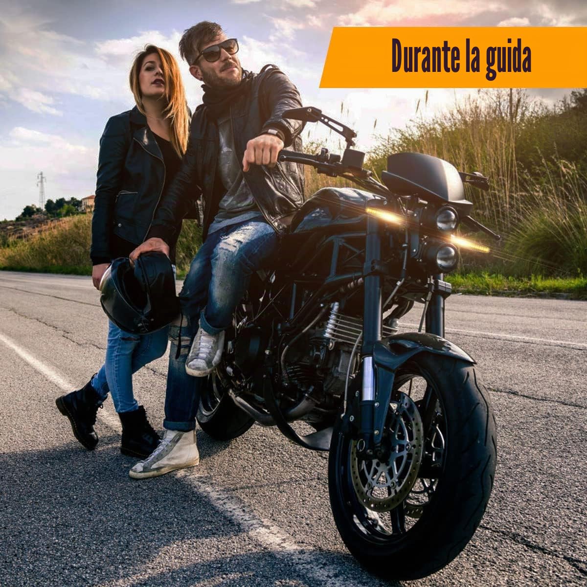 12 LED universali indicatori di moto Flowing lampeggianti 12 V impermeabile per scooter quad cruiser