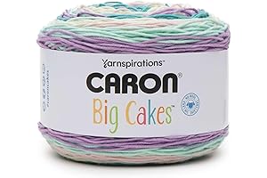 Caron™ Cotton Funnel Cakes™ Self-Striping Yarn, Boysenberry, 10.5oz/300g (603yds/551m)