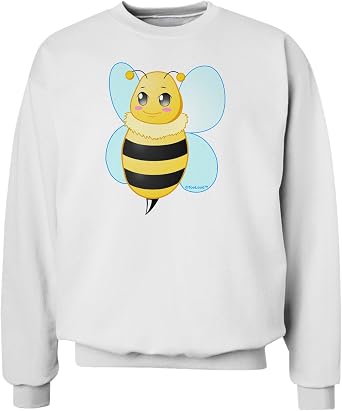 TOOLOUD Cute Bee Sweatshirt - White 