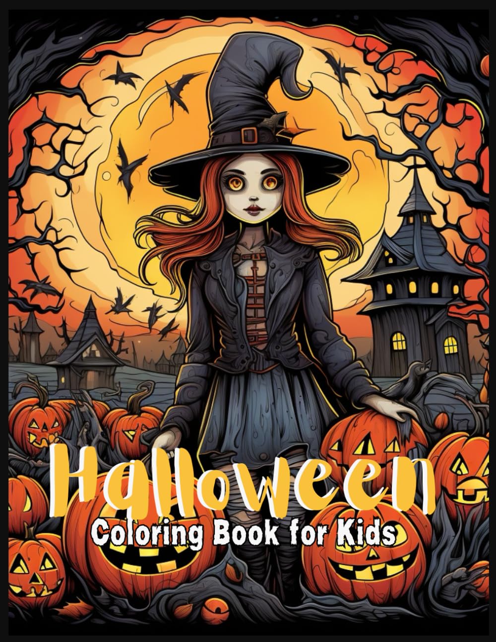 Halloween Coloring Book for Kids ages 8-12 Years old, Halloween Witches coloring book: Witches coloring book