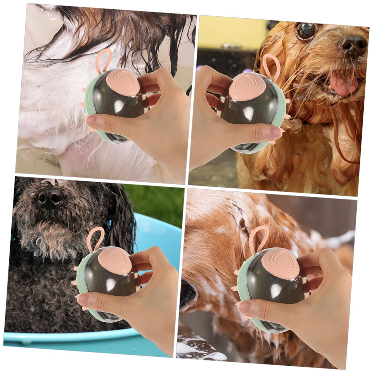 Toddmomy 5piezas Cepillo De Masaje Reutilizable Para Baño De Mascotas Cepillo Para Perros y Gatos Herramienta De Limpieza y Masaje Para Cuidado De Pelaje Diseño Ergonómico y Material
