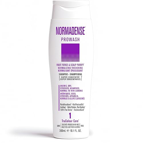 NORMADENSE 1 Champú Espesante Vegano. Champú Espesante Normalizador  Champú de biotina para cabello seco, debilitado, normal a fino  Champú vegano