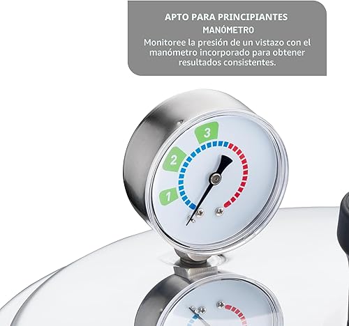 Miniatura 6 de T-fal Olla de Presión de Aluminio para Enlatado, 20.8 litros, 3 Configuraciones de PSI, Utensilios de Cocina, Ollas y Sartenes, Gran Capacidad