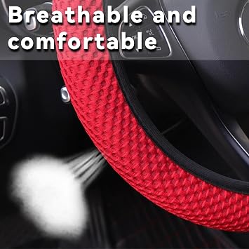 Car Steering Wheel Cover Non-Slip Car Steering Wheel Cover Breathable Sporty Auto Accessories