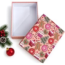 Y lba  Hediye Kutusu   27x19x7 cm Noel Temal  Kapakl  Hediye Kutusu | Dayan kl  Karton, Varak Detayl  Yeni Y l Hediye Paketi Kutusu Model 2