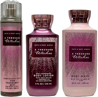 Bath & Body Works A Thousand Wishes 3 Piece Set - Mist, Body Wash, & Lotion