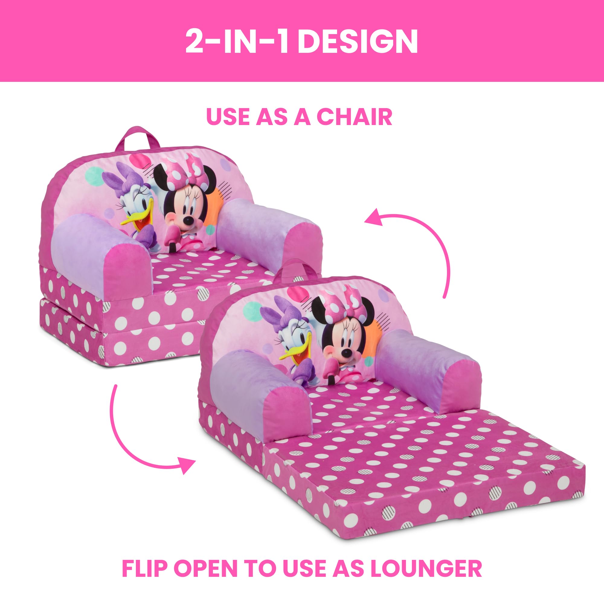 Minnie Mouse Flip-Out Chair - Converts to Sleeper! -4