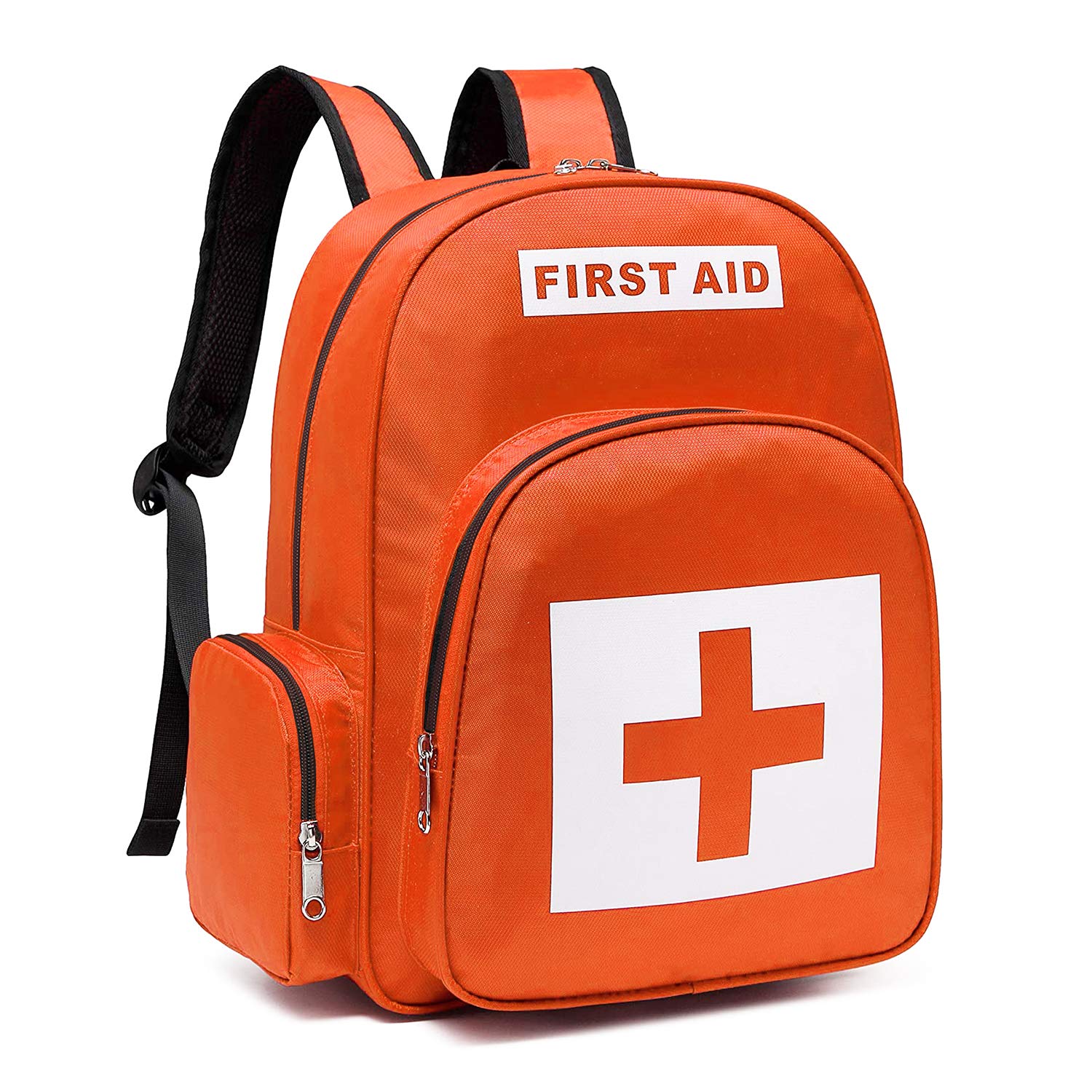 First Aid Backpack Empty for First Responder Response Emt Ems Bls Medical Trauma Bag Medic Emergency Kit Paramedic Ambulance Businesses Survival Car Office Home Sports Outdoor Bike Waterproof Orang