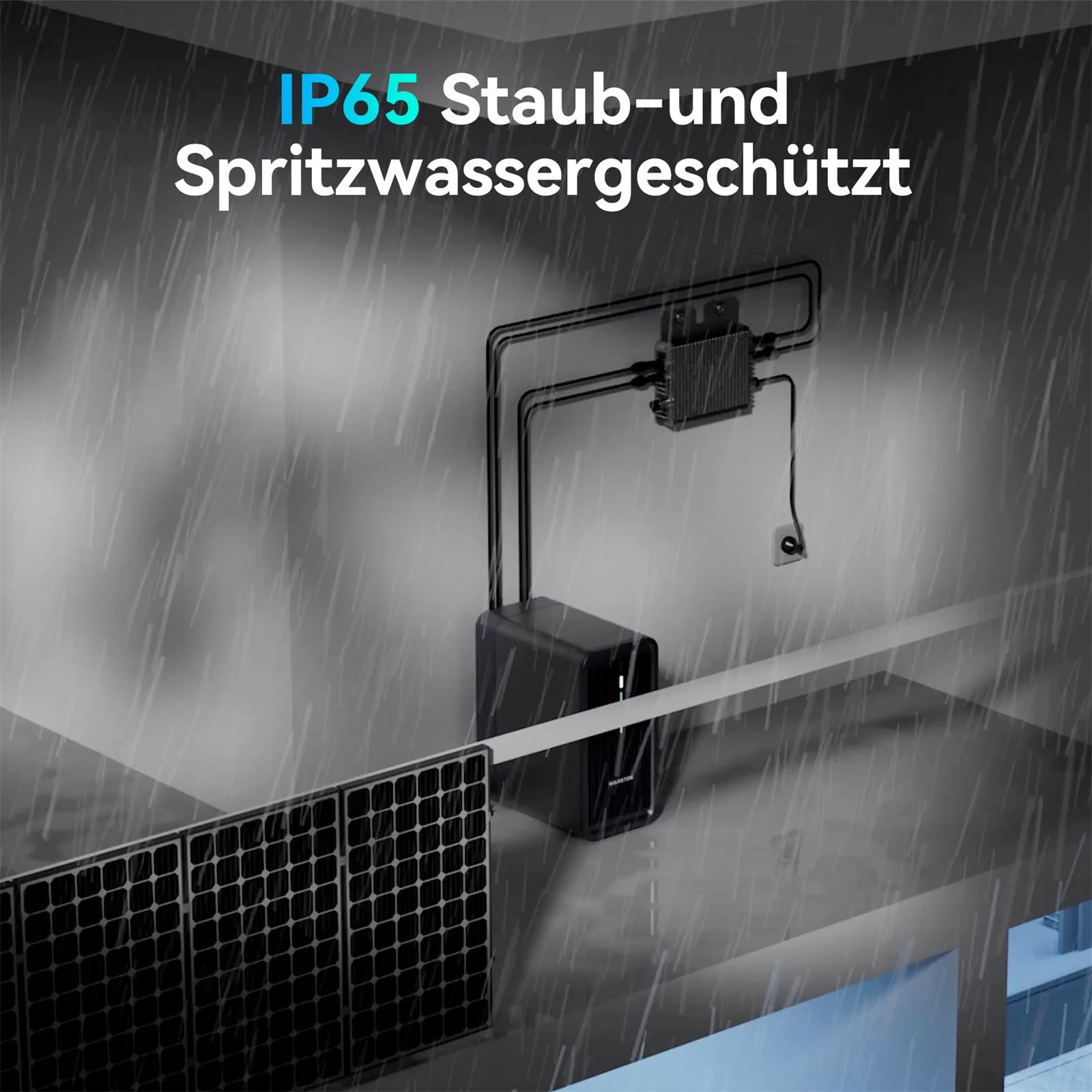 B2500 Speicher für Balkonkraftwerk 2025 Letzte Upgrade-Version 0% VAT, MARSTEK 1600W Solareingang 2240Wh LiFePO4 Akku 6000 Ladezyklen, Erweiterbar auf 8960Wh, IP65 wasserdicht & staubfest